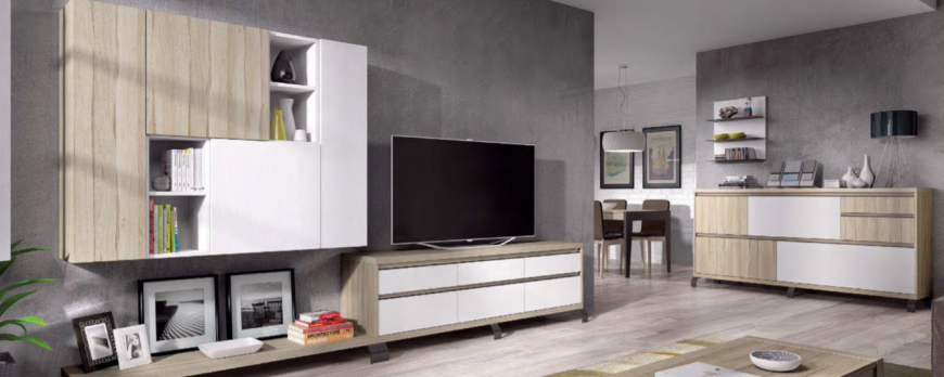 Mueble con Panel TV incorporado